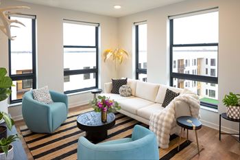 Floor-to-ceiling windows with inspiring views